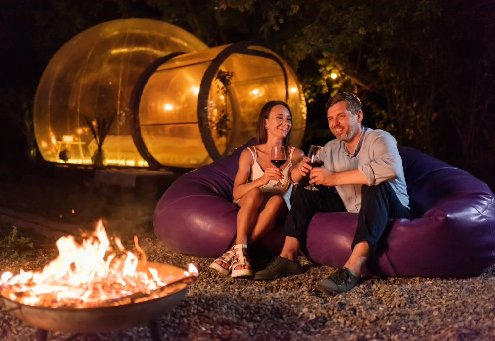 transparent bubble tent